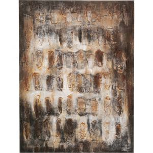 Kare Design Toile murale Shadows, marron, 120 x 90 cm, peinture sur toile, cadre en bois massif, peinture acrylique, détails peints à la main, abstrait, moderne, salon
