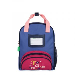 Image de Tann's <p>Sac à dos <strong>(XS) </strong> Les Fantaisies <strong>Olivia</strong> bleu et rose en polyester recyclé. <br />Ce sac à dos comprend un compartiment zippé idéal pour y ranger les affaires de l'enfant pour une journée à la crèche, chez la nouno