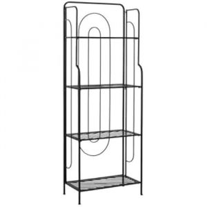 Shelves Home ESPRIT Black Metal 60 x 27 x 160 cm