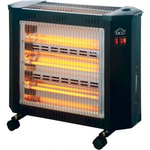 DCG Eltronic SA9624 appareil de chauffage Int&eacute;rieure Noir 2000 W Chauffage d'appoint &eacute;lectrique &agrave; quartz