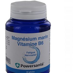 Powersanté Magnésium Marin- Vitamine B6 - 60 gélules