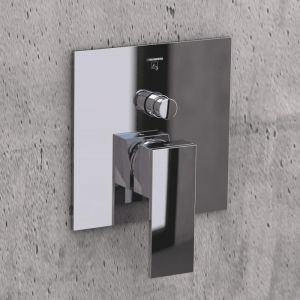 Steinberg Série 160 robinet de douche/bain, set de finition, deux consommateurs, 16021033, Coloris: chrome - 16021033