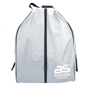 AS - Schwabe 12279 Sac de rangement pour câbles de camping 39 x 33 x 21 cm – Sac de protection résistant aux intempéries avec 2 ouvertures prédécoupées – Protection contre la pluie et la saleté – Gris