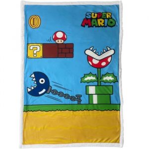 Character World Plaid Coral Ultra Doux 130*180 cm Mario