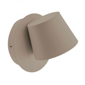 Barcelona led BarcelonaLED Applique murale en aluminium gris Lampe nordique moderne Int&eacute;rieur avec spot LED rotatif et orientable 6 W Blanc chaud 2700 K pour chambre &agrave; coucher lecture t&ecirc;te de lit