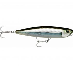 Rapala Leurre de Pêche Precision Xtreme Pencil Saltwater Construction Plastique - Leurre Mer Flottant - Profondeur de Nage Surface - Taille 10,7cm / 21g - Fabriqué en Estonie - Moss Back Shiner