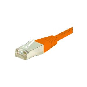 Cordon Patch RJ45 S/FTP Catégorie 6 Orange 5 m