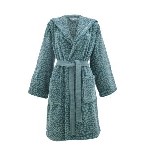 Anne de Solène Peignoir à capuche coton vert foncé xs