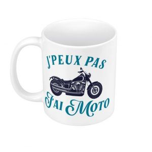 Mug Céramique J'Peux Pas J'ai Moto Bike Biker Motard