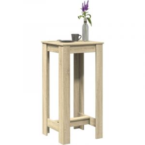 VidaXL Table de bar chêne sonoma 51x50x103,5 cm bois d'ingénierie, table de pub, table haute, table de tabouret de bar, table de bar de cuisine