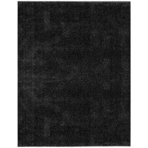 Minimal Tapis uni de Salon Chambre Relax Sobre et Epur&eacute; (Noir - 240x340cm)