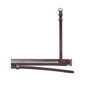 Muserolle cheval &agrave; cha&icirc;nette argent&eacute;e Equiline