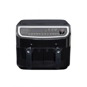 Double friteuse sans huile,friteuse à air Gastronoma 18290003 Noir