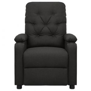 VidaXL Fauteuil de massage Noir Tissu