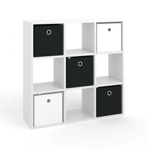 Meuble de rangement cube Hylda, Blanc, 82.8 x 82.8 cm Vicco