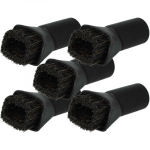 Vhbw 5x Brosse pour meubles Brosse anti-poussière compatible avec Kärcher NT 551 BS, NT 561 Eco, NT 551 aspirateur avec raccord rond 35 mm - 7cm