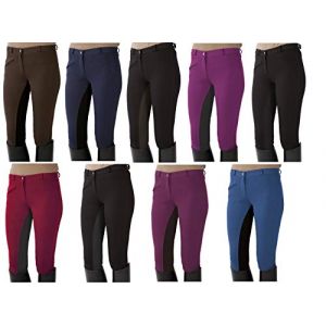 Pfiff 101197, Pantalon d'équitation Femme, Bleu (Mid Blue/Black), 38