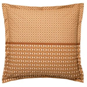 Taie d'oreiller percale de coton ROMEO - jaune ocre