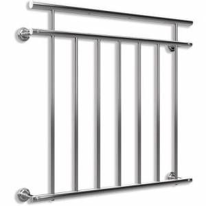 BC-Elec ABR100 Garde-corps de porte fenêtre 100x90cm balustrade main courante rambarde acier inoxydable