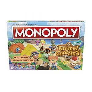 Monopoly – Jeu de société Monopoly édition Animal Crossing New Horizons pour Enfants à partir de 8 Ans, Jeu Amusant pour 2 à 4 Joueurs
