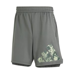 Adidas Short d'entraînement en Tricot avec Logo pour Homme, Taille S, 17,8 cm, Noir