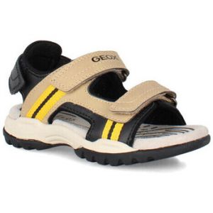 Geox J Borealis Boy A Sandale, Beige/Yellow, 36 EU