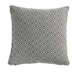 Image de Coussin Déco Jacquard "Bobila" 40x40cm Blanc & Noir