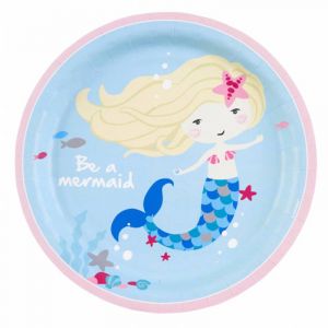 Image de Amscan 8 Assiettes Be a Mermaid 23cm