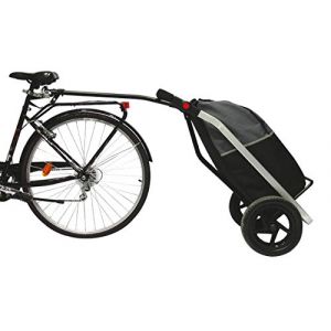 Bike Original Shopping Trailer Chariot Mixte Adulte, Noir/Gris