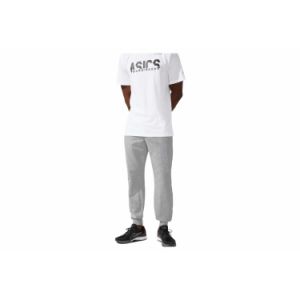 Image de Asics Big Logo Pantalon de surv&ecirc;tement Homme, gris S Pantalons running hiver