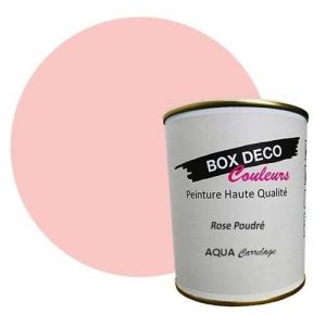 Rose Poudr&eacute;-Peinture carrelage et fa&iuml;ence murale &agrave; base de laque polyur&eacute;thane mono-composante aspect velours-satin Aqua carrelage - 750 ml