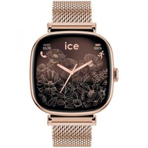 Ice Watch Montre Femme Connectée Ice Smart Sq 2.0 Rose Gold 1. Maille Milanaise 1.7 - 37mm