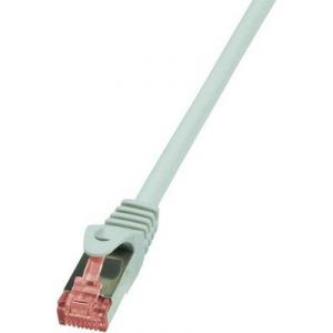 Image de Logilink CQ2022S - C&acirc;ble r&eacute;seau RJ45 CAT6 S/FTP 0.50 m gris