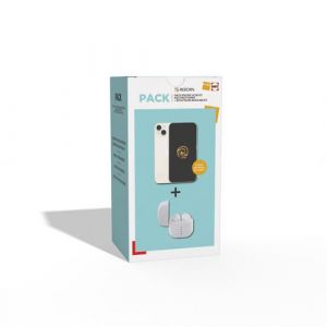 Reborn Pack iPhone 14 Blanc Reconditionne Grade A 128 Go par + Ecouteurs sans fil blancs Neufs