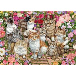 Image de Falcon Puzzle Floral Cats