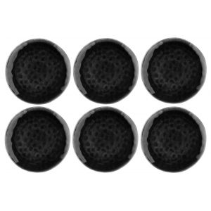 6 Assiettes Moon noires - D.28.5 cm
