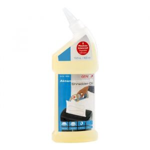 Genie Huile pour destructeur de documents (400 ml), pour nettoyage, lubrification et kit d'entretien (papier à huile pour destructeur de documents, convient pour tous les types de coupe, appareils,