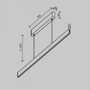 Maytoni Euphoria Plafonnier suspendu de bar à intensité variable en laiton