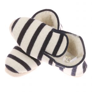 Armor Lux MAOUTIG Nature/Navire, Chausson Homme, Beige Marine, 42 EU