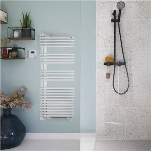 Acova Sèche serviette eau chaude Cala Twist+Air LRNT/LNLT-IFS 547+1000 Watts, Gauche