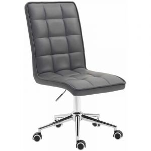 CLP Chaise de travail Peking V2 similicuir gris