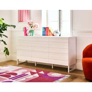 Sofia - buffet bas - blanc - 110 cm - Blanc