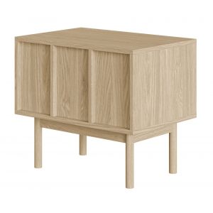 Selsey NEKSTO - Table de chevet - avec tiroir - couleur de bois chêne huilé
