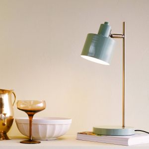 Dyberg Larsen lampe de table Ocean, olive, hauteur 43 cm, métal