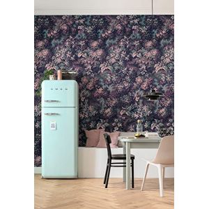 Komar Papier peint intissé Botanique Aubergine