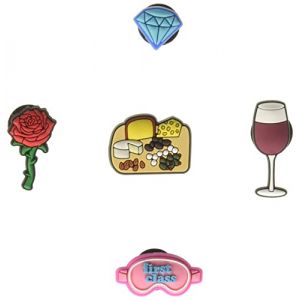 Crocs Shoe Charms 5-Pack | Personalize with Jibbitz, Breloques pour Chaussures Mixte Adulte, Ladies Night Lot de 5, Taille Unique
