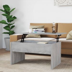 Image de VidaXL Table basse Sonoma gris 80x50,5x41,5 cm Bois d'ingénierie