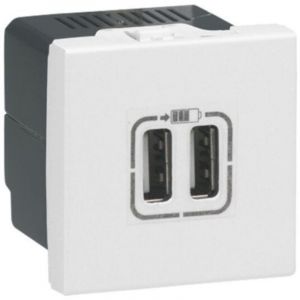 Legrand Mosaic prise usb double 2400MA blanc eu - 278594L