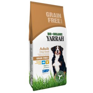 Image de Yarrah Croquettes Bio sans c&eacute;r&eacute;ales au poulet pour chien 2 kg