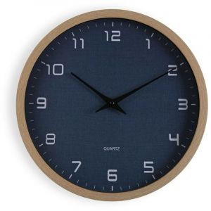 Versa Horloge de murale bleu bois 4,2 x 30 x 30 cm - Marque : - EAN : 8420327545626